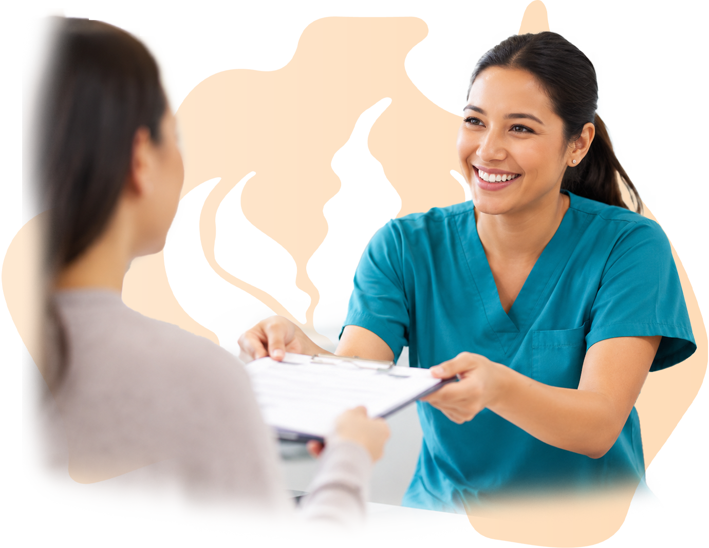 nurse giving a NDIS A nursing care plan