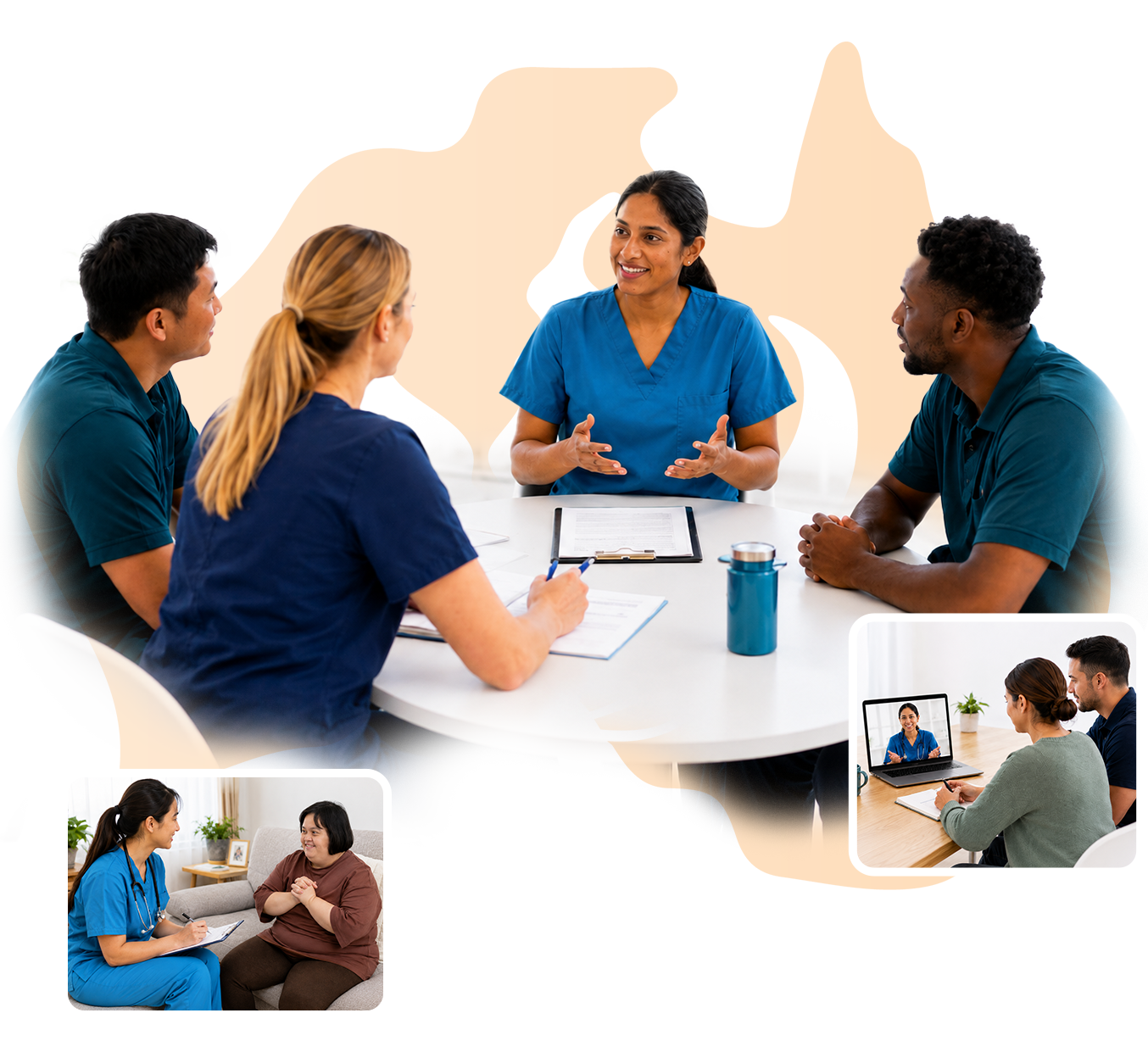 NDS Nurse providing Nursing Care Plan support