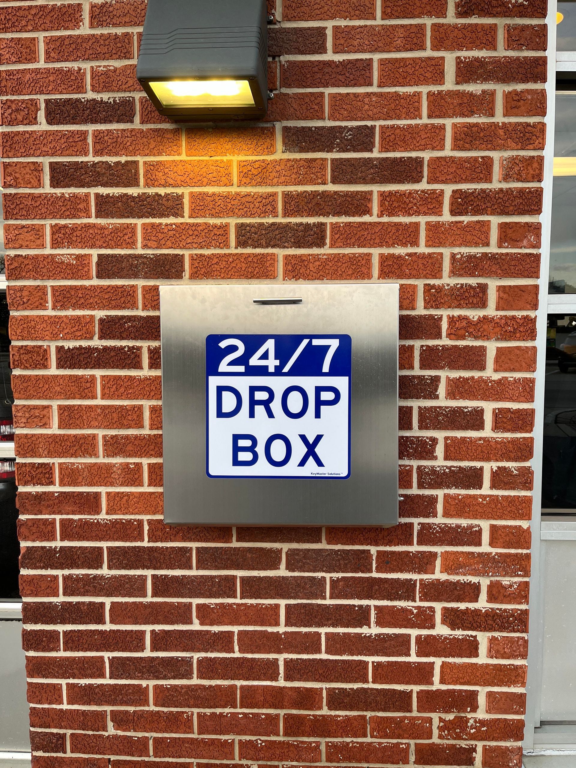 24 Hour Secure Key Drop Box Outside Auto Repair Facility | J. Benak Service Inc.