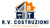 Logo blu con il profilo di una casa e la scritta “SM Edilizia Generale”