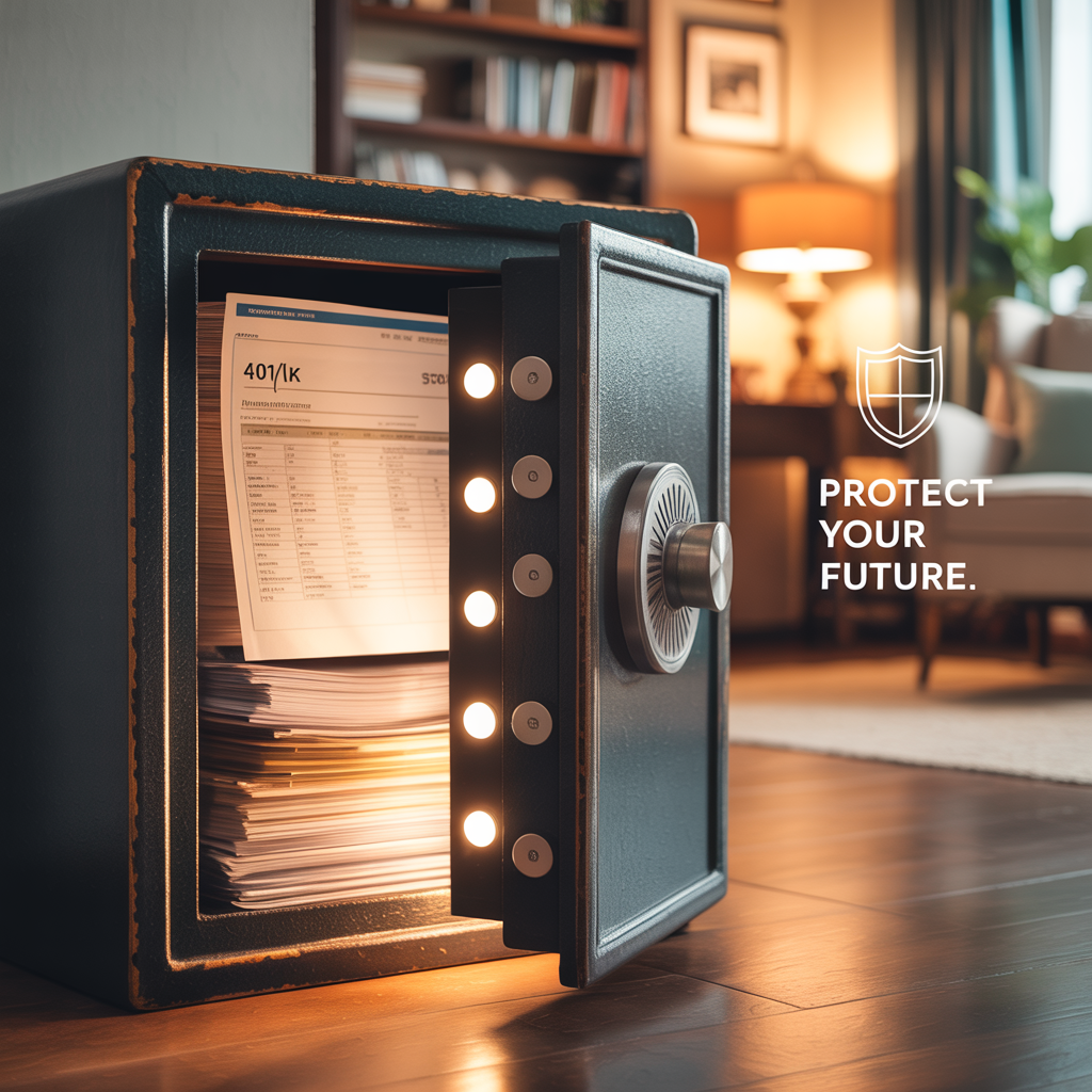 A safe in a living room with the door open and a stack of papers in it.