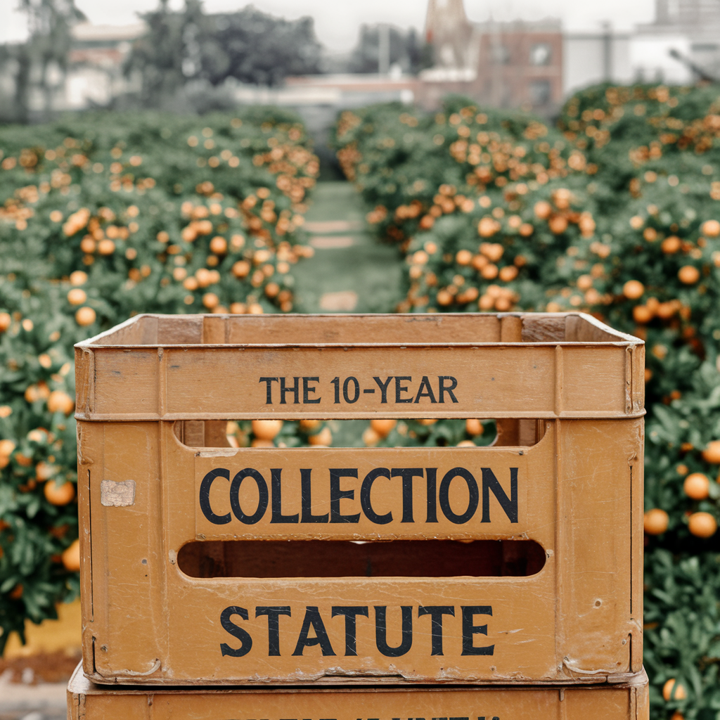 IRS 10-Year Collection Statute infographic for Orange County taxpayers