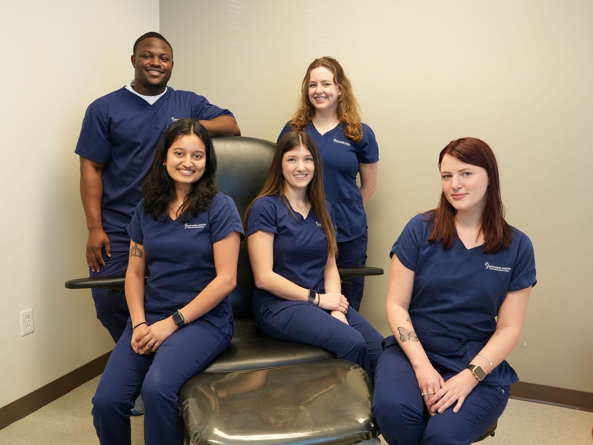 team sitting