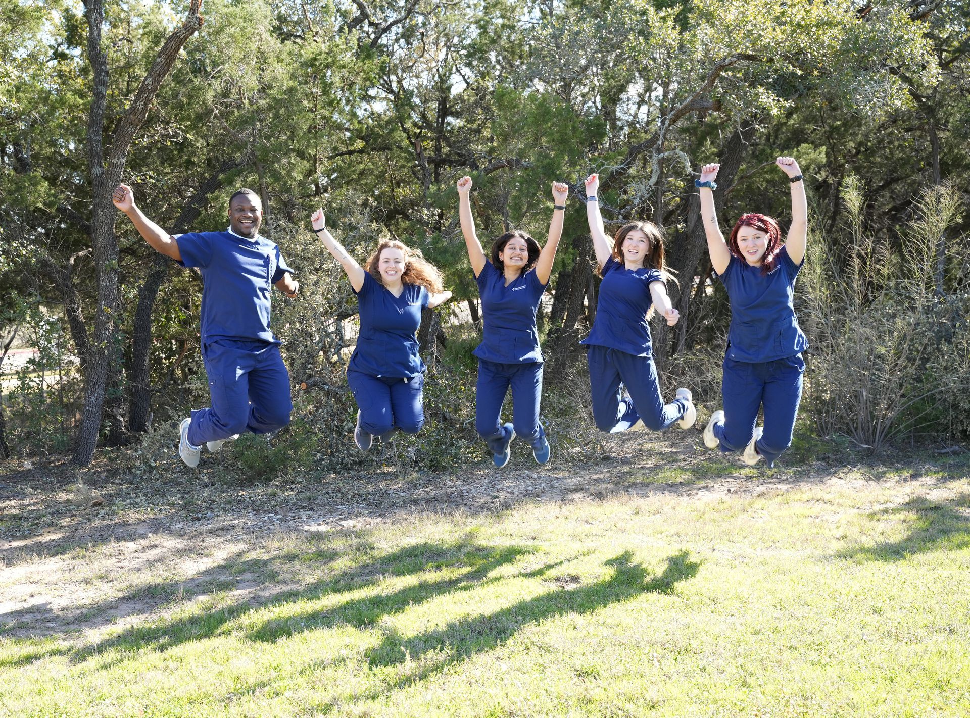 team jumping