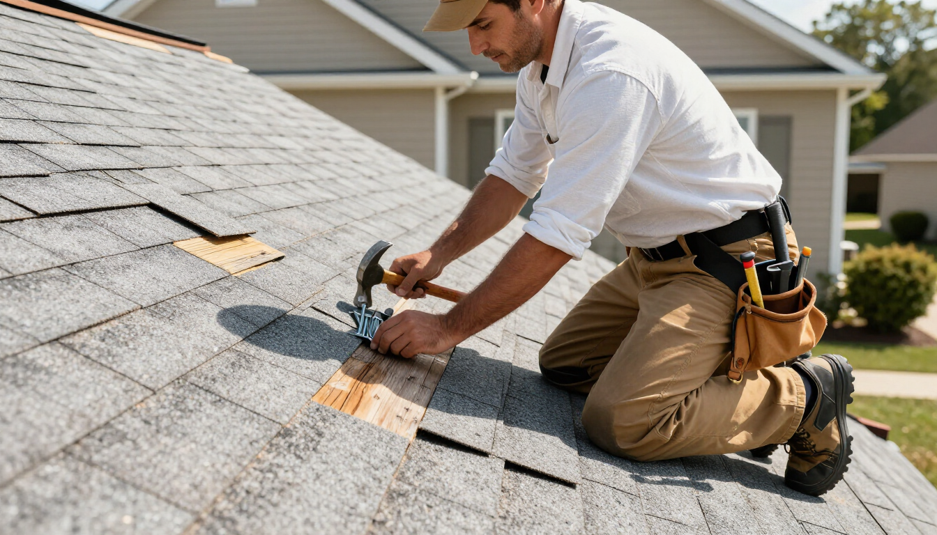 Roof repair service by True Value Roofing