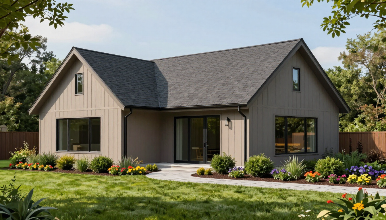 Modern Home with New Roof