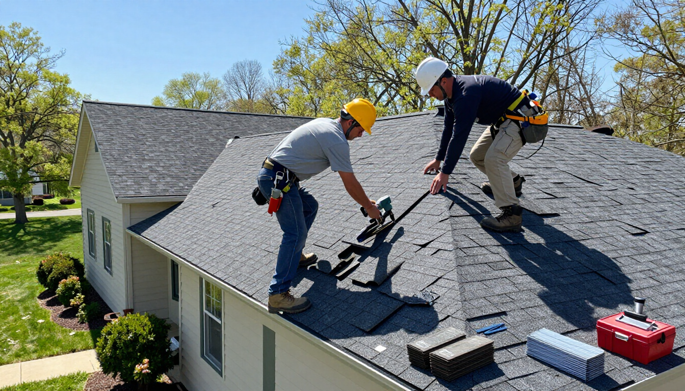 Roof Installation Progress