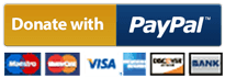A button that says donate with paypal on it
