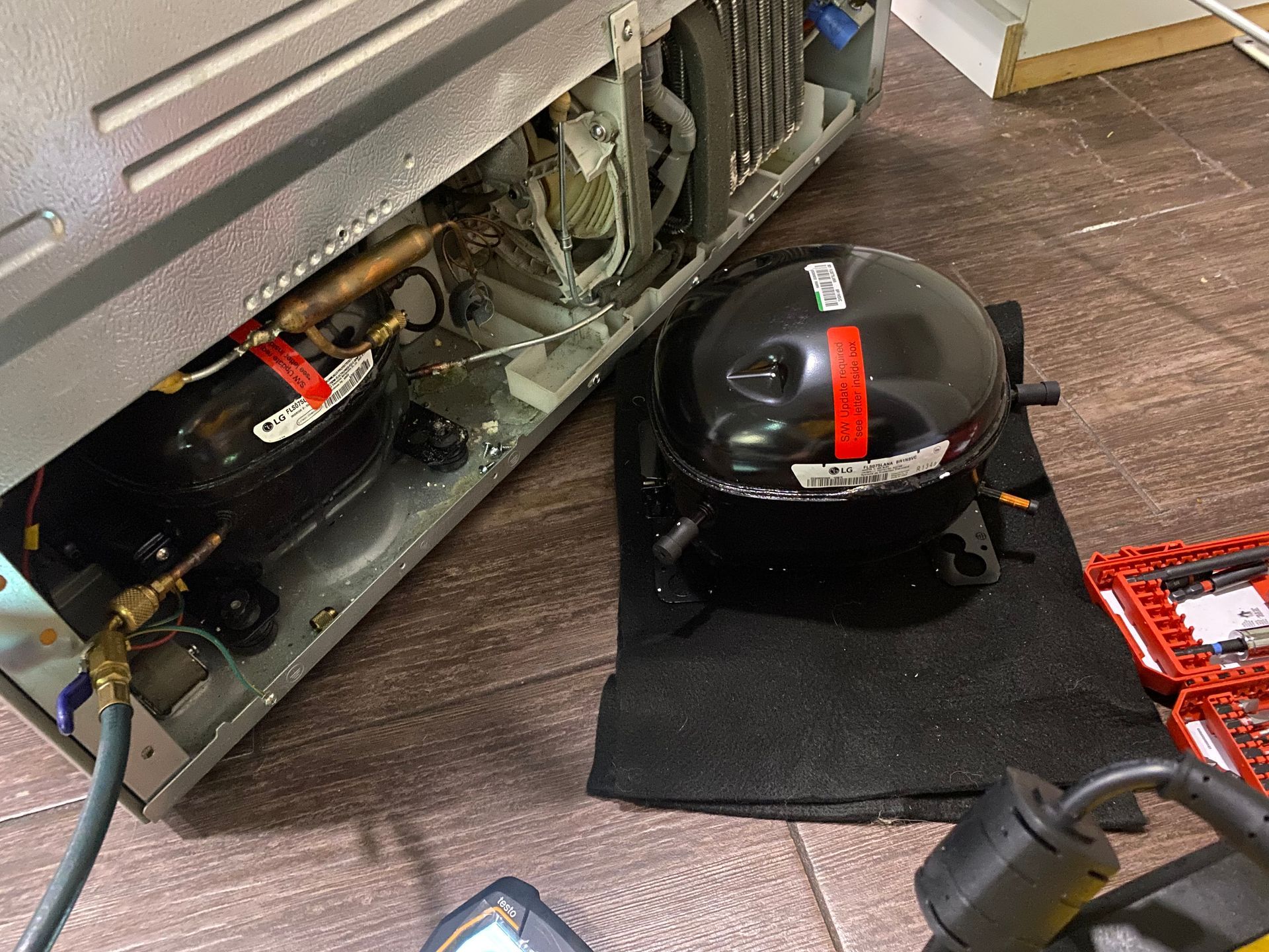 Compressor replacement by Level Appliance Repair