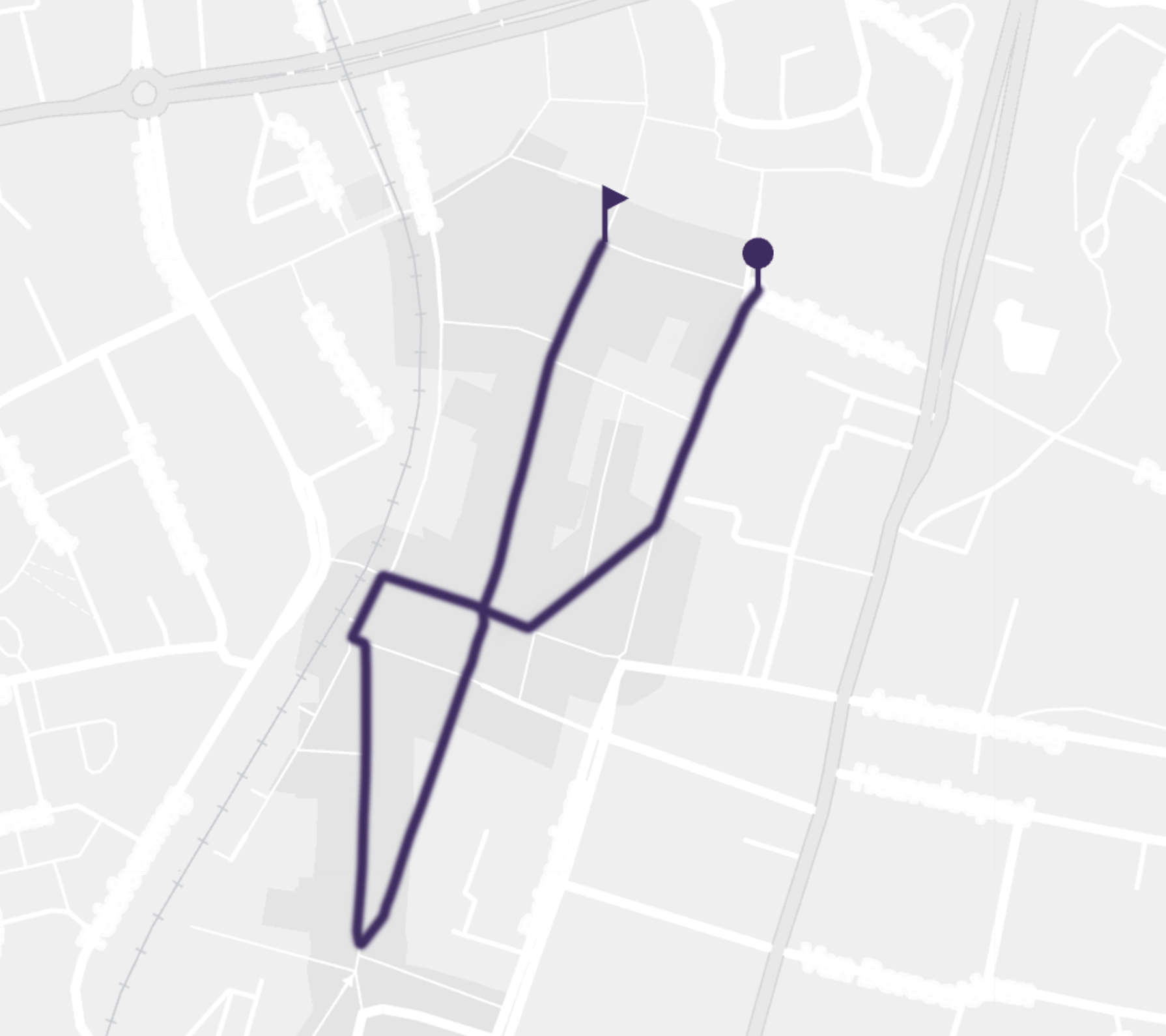 Parcourskaart Mijn City Run ede
