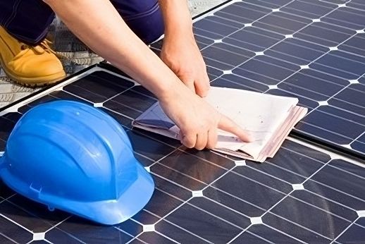 male solar technician