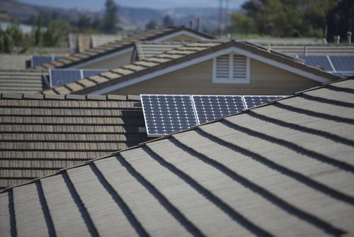 House Roofs Solar Panel
