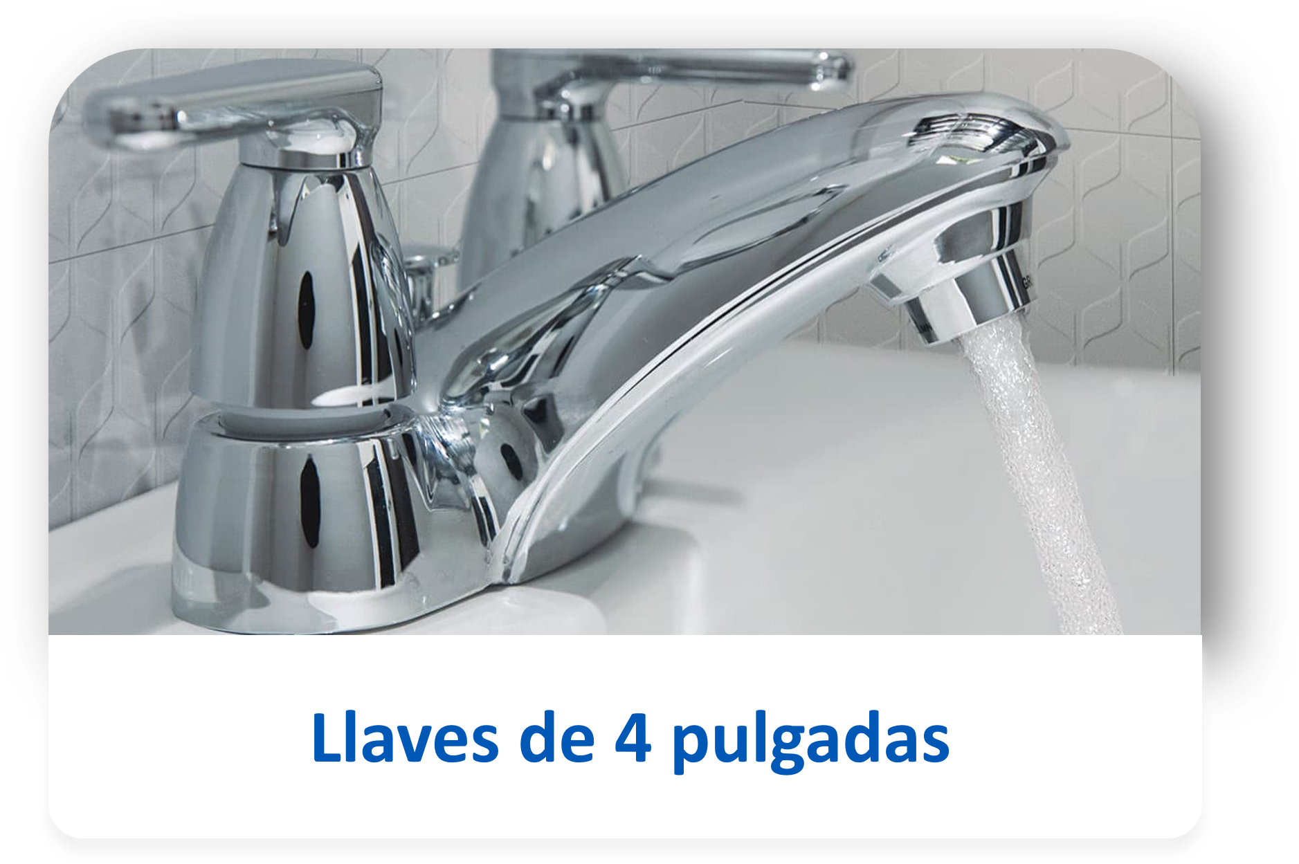 Llave de 4 pulgadas para lavamanos