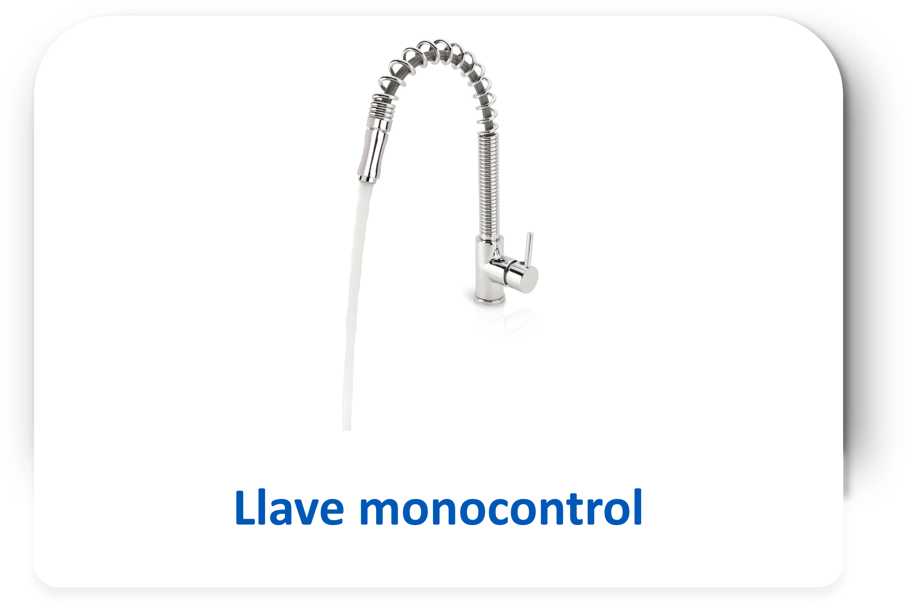 llave monocontrol lavaplatos