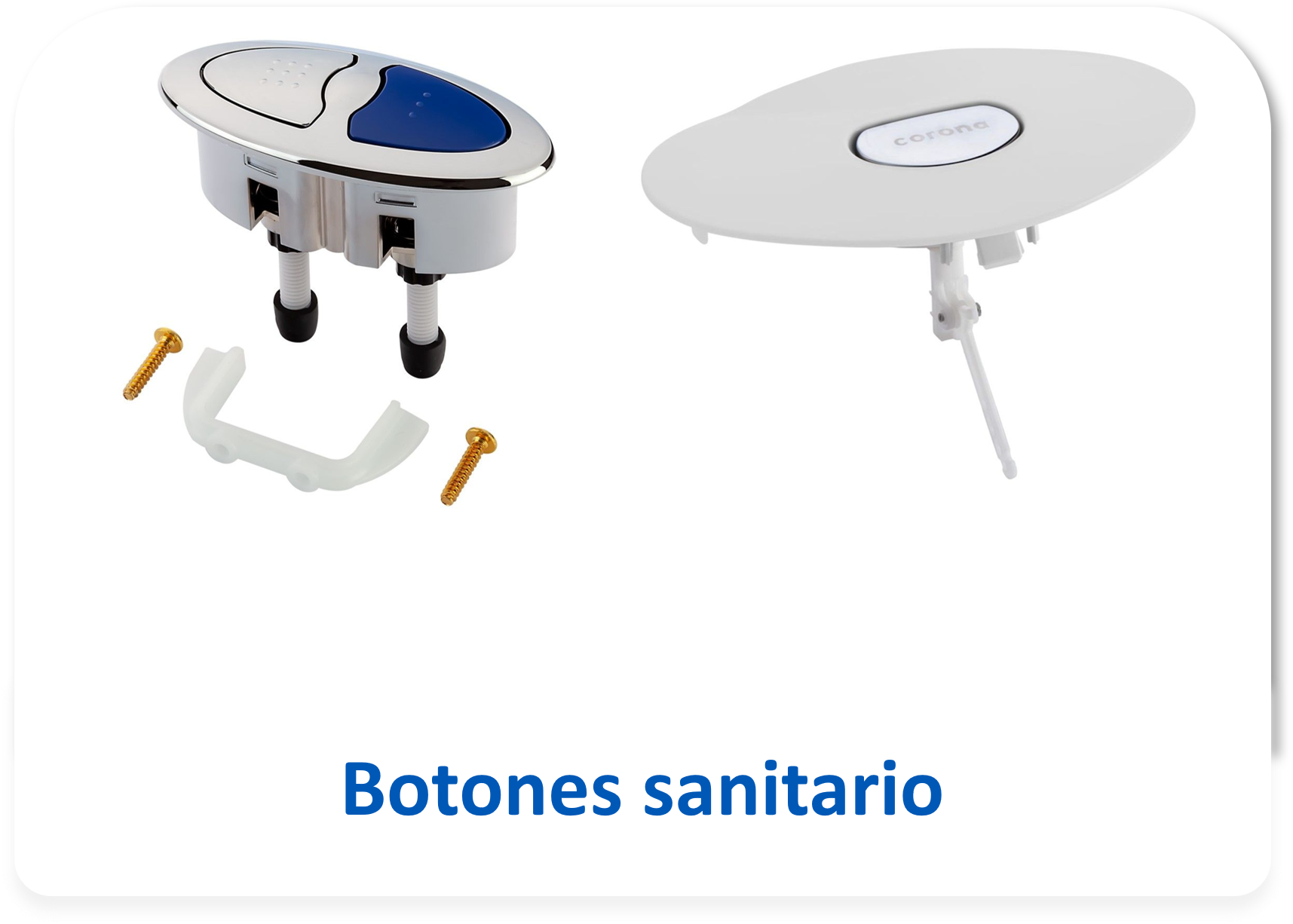 Botones sanitario corona