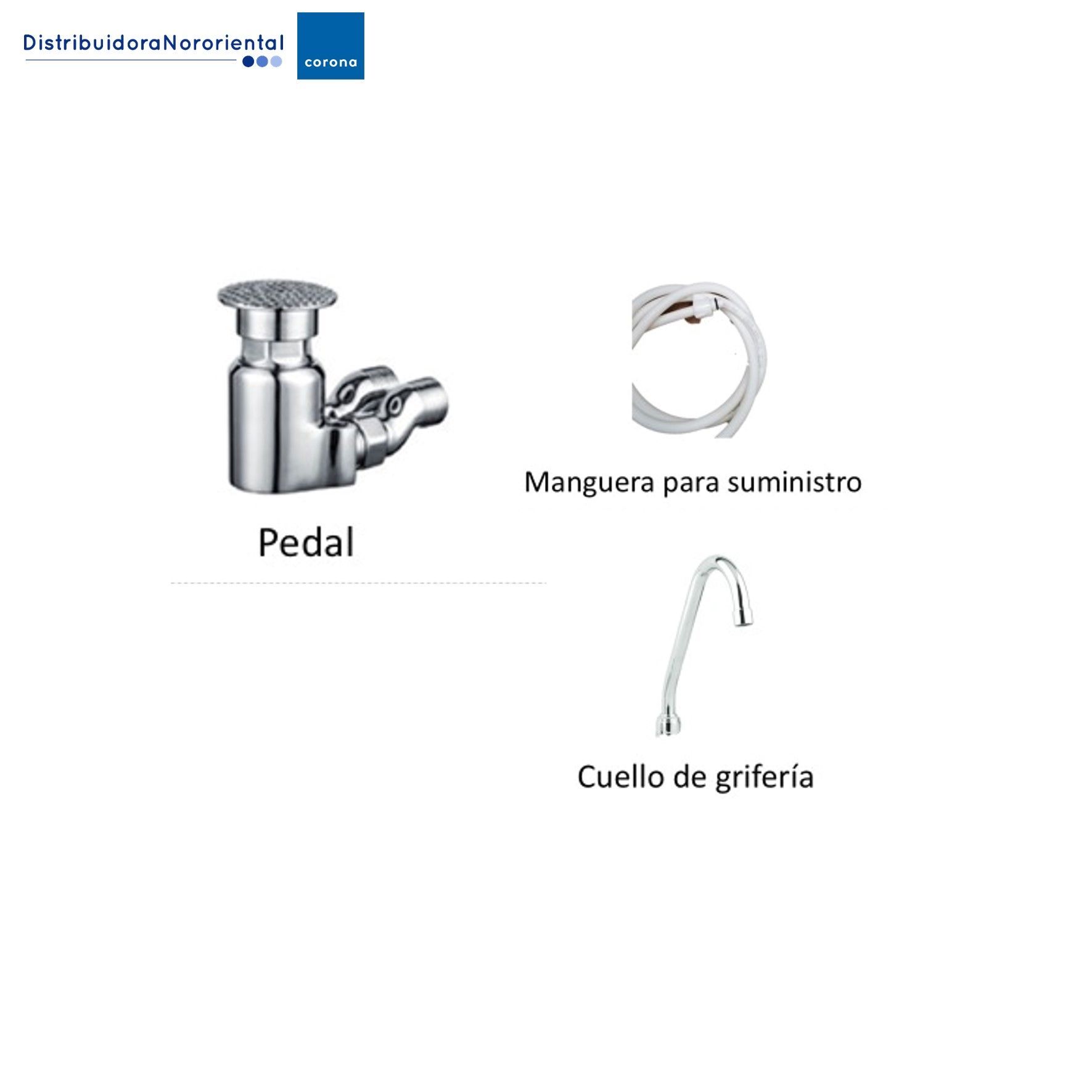 Grifería de Pedal con Pico