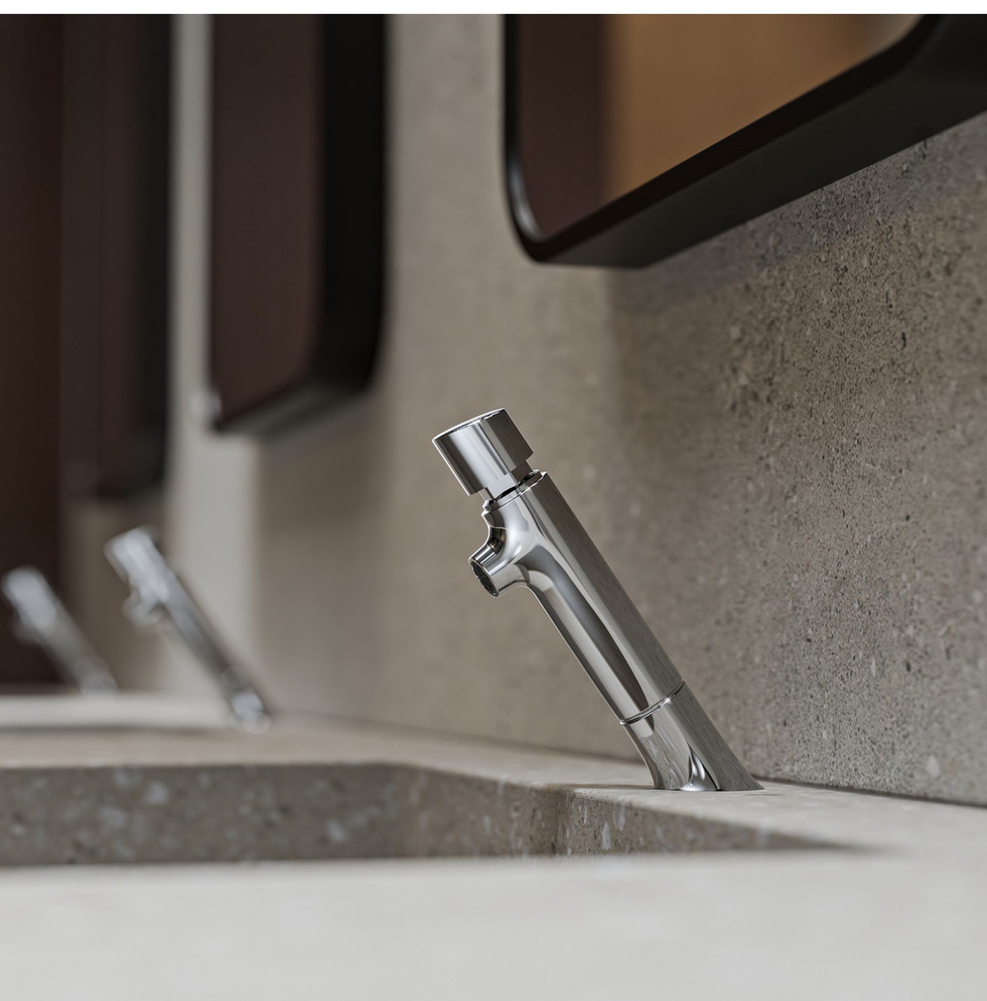 Llave lavamanos de push institucional Corona