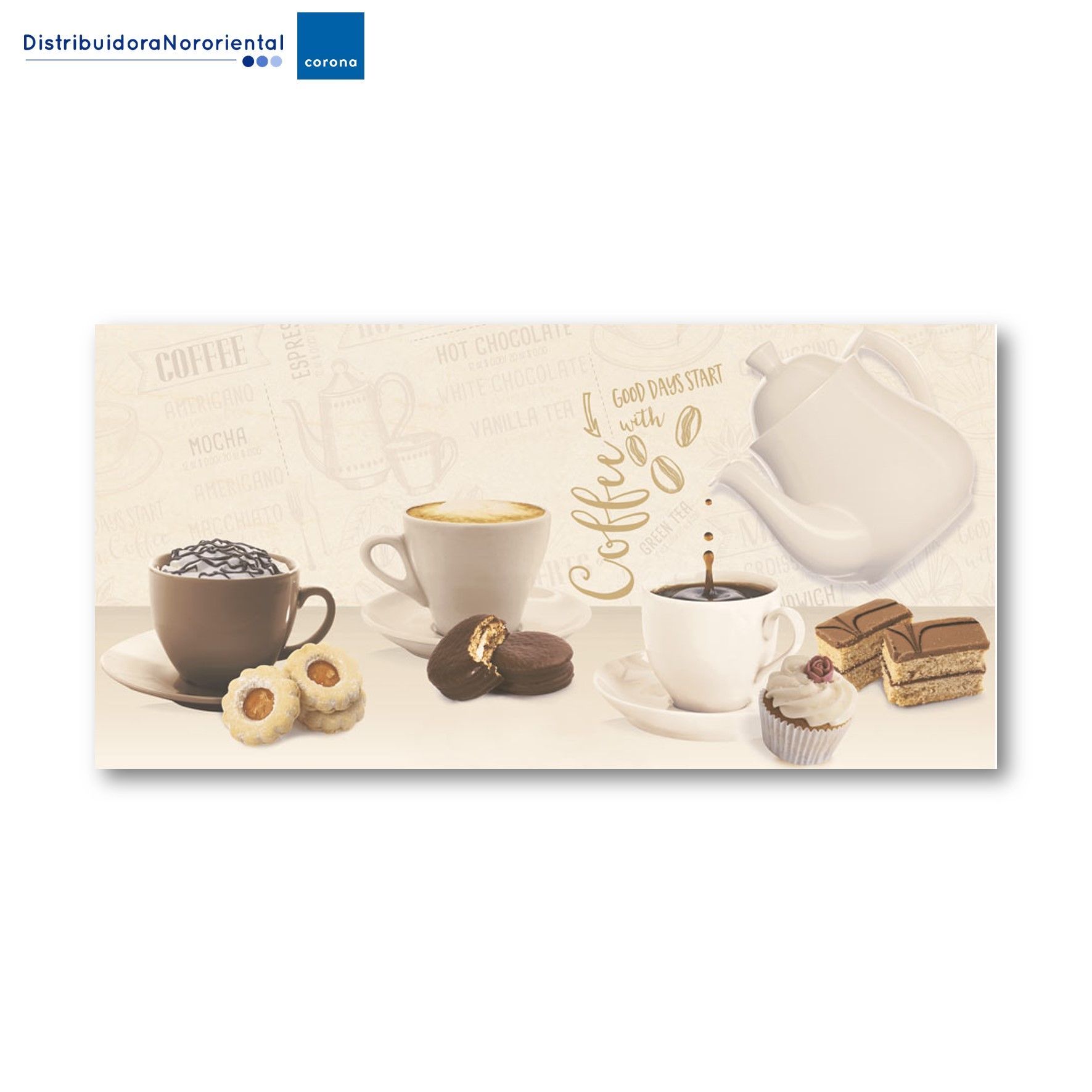 Base decorada capuccino