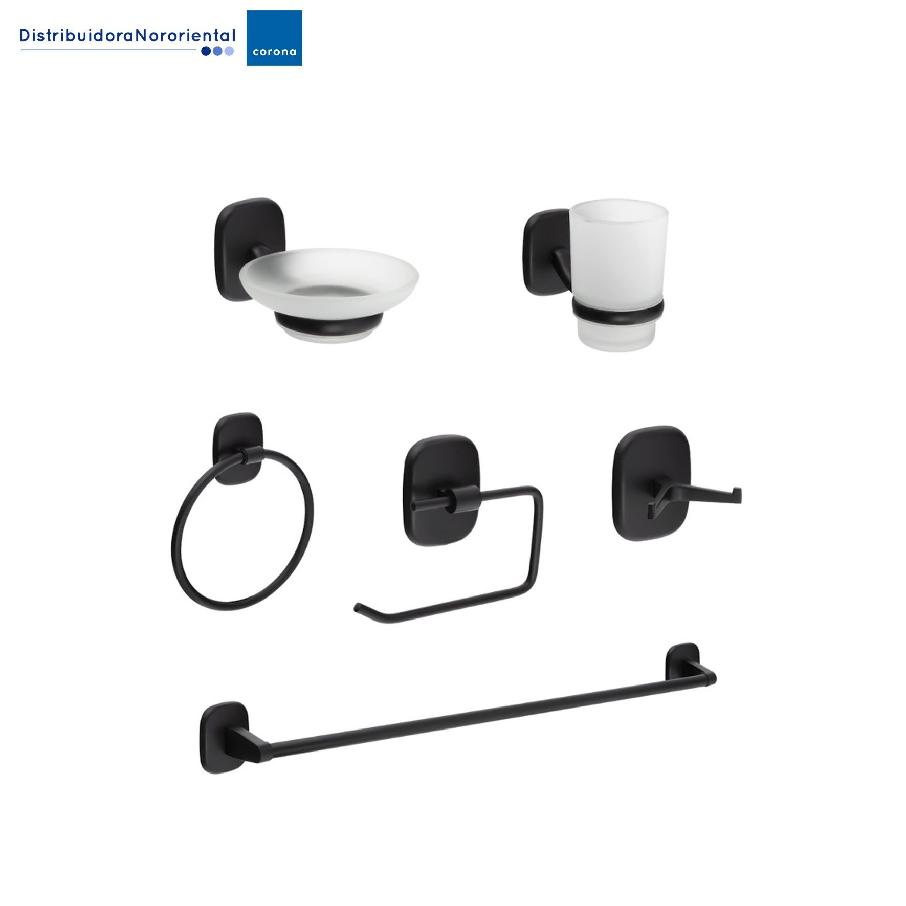 Accesorios de baño Greta Mateblack X6