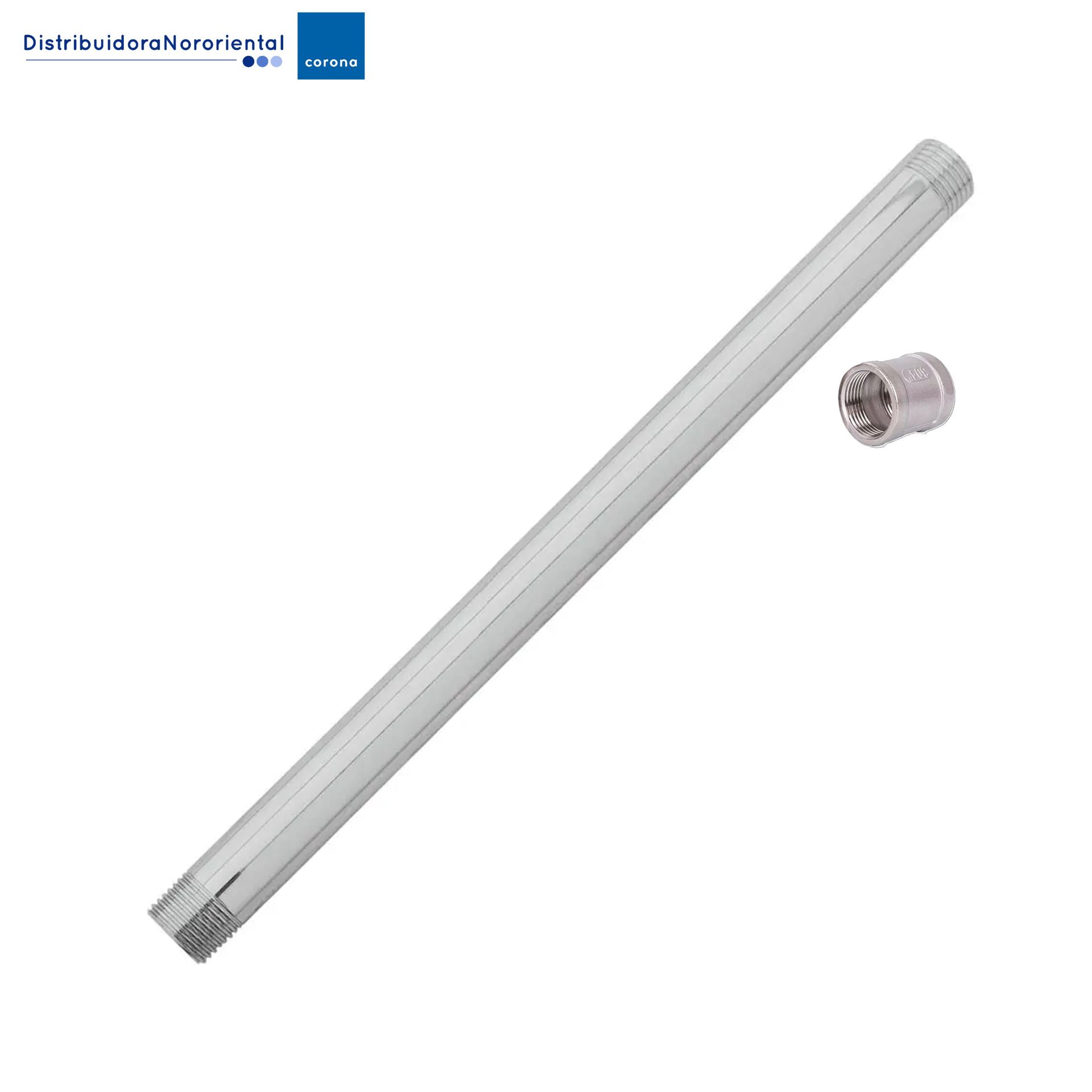 brazo metalico ducha eléctrica grival