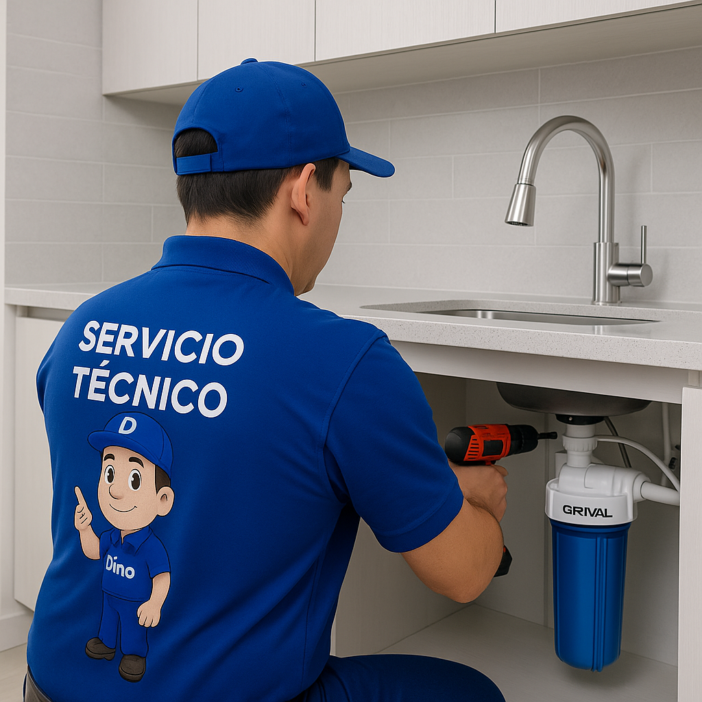 Instalación filtro de agua