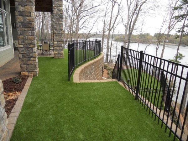 House Beside Lake — Matthews, NC — Artificial Turf Products