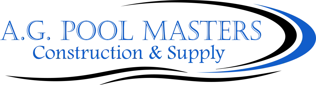 A logo for a company called AG Pool Masters 