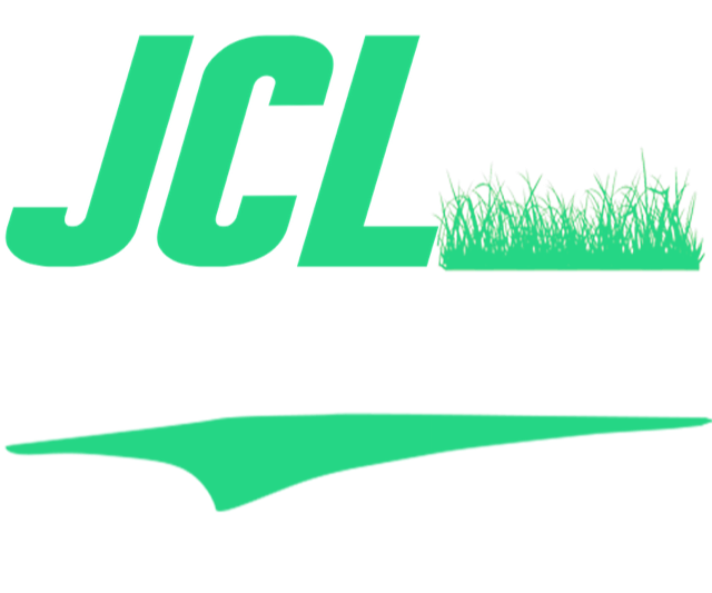 Green JCL logo with grass graphic and a swoosh underline