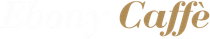 Logo “Caffè” in caratteri dorati su sfondo bianco