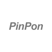 PinPon logo in gray text.