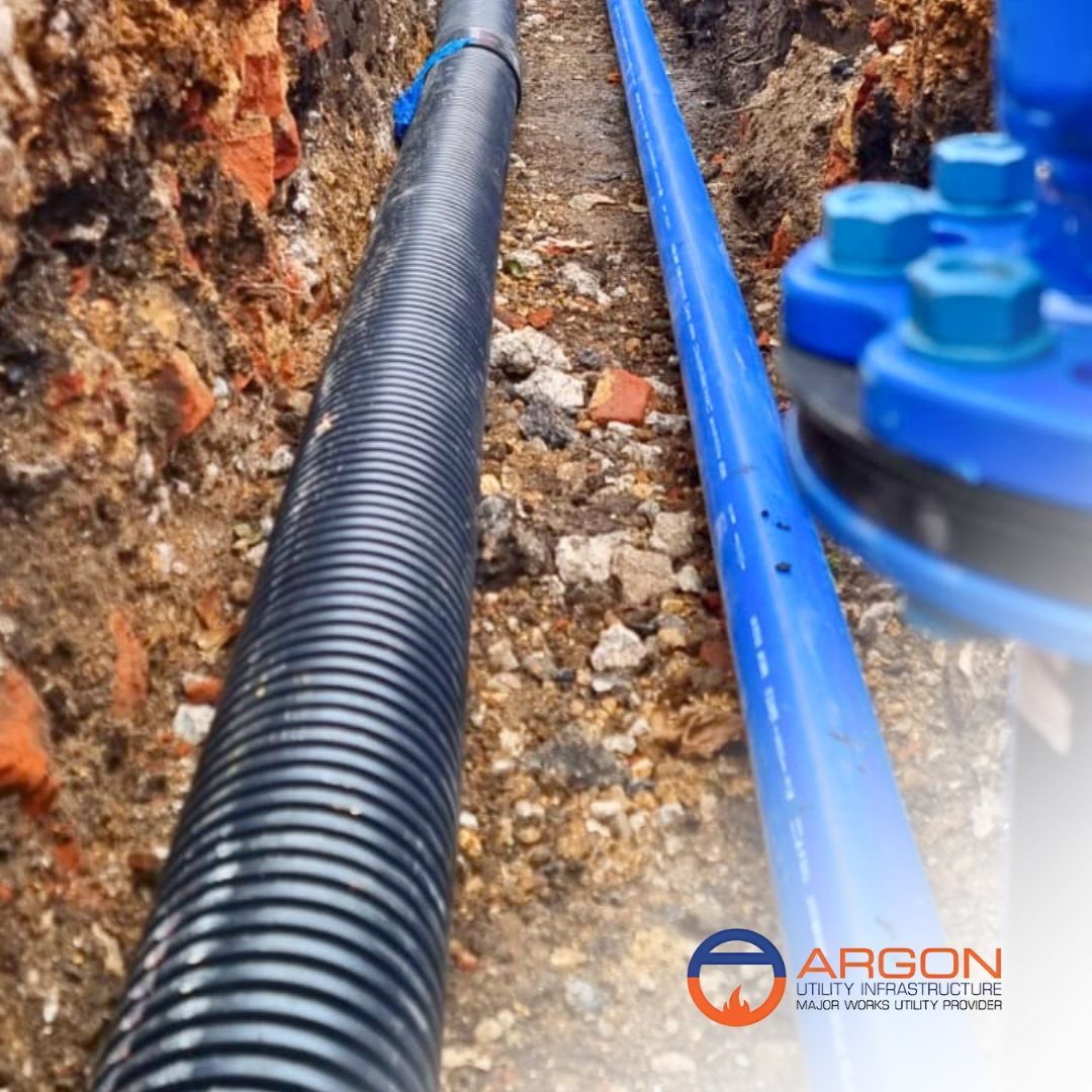 Utility infrastructure work being carried out in Luton
