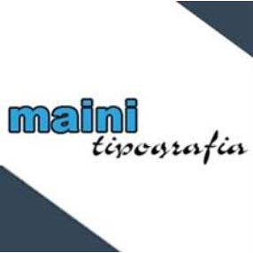 Logo con testo blu 