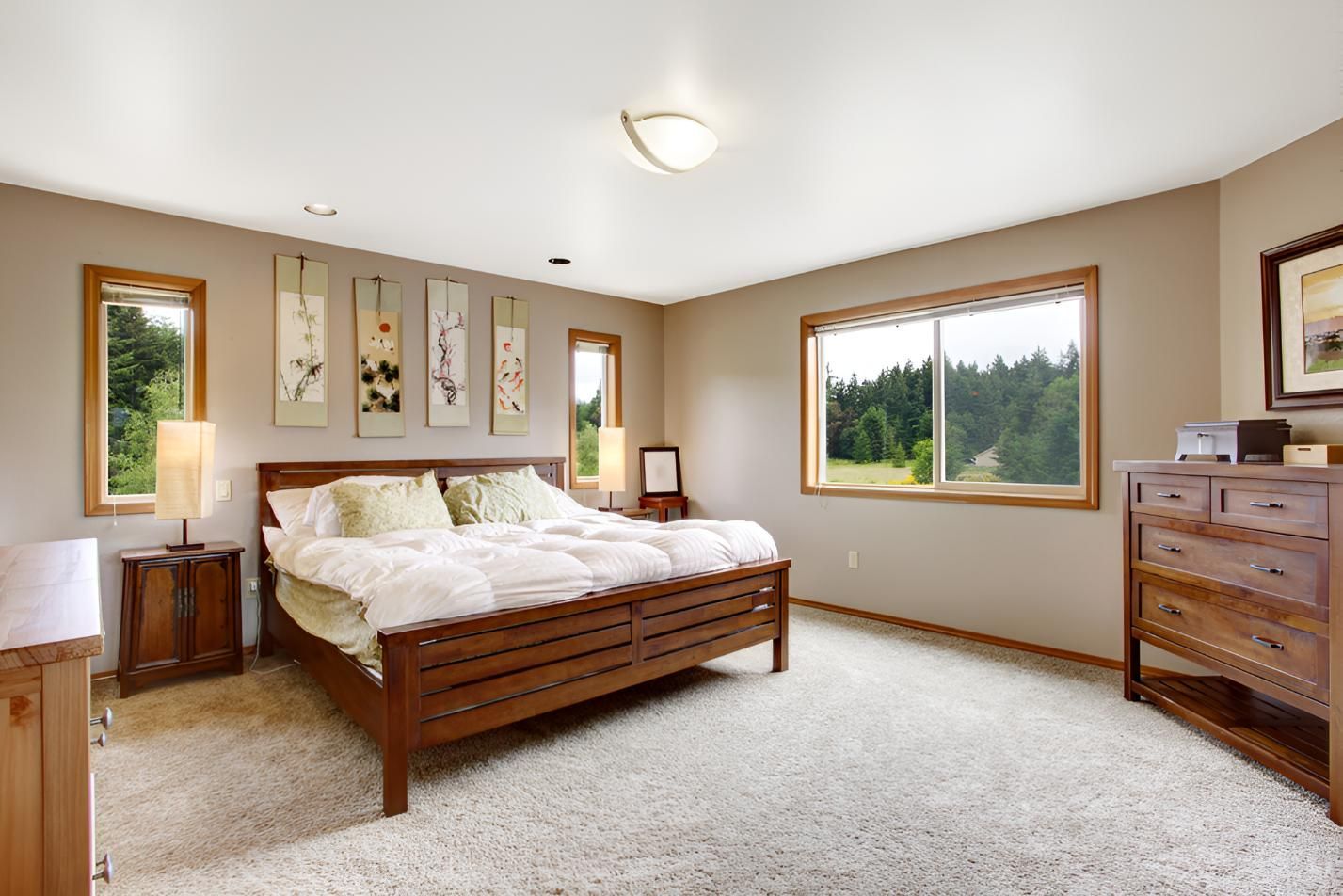 There is a Large Bed in the Middle of the Room — Affordable Carpets & Mats in Caboolture, QLD