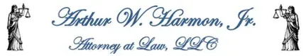 A logo for arthur w. harmon jr. attorney at law