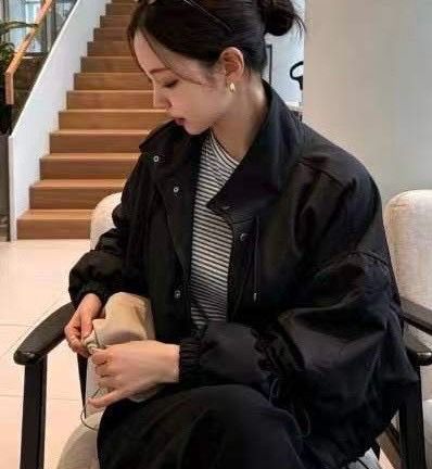 260915韓國高級氣質休閒風夾克短外套