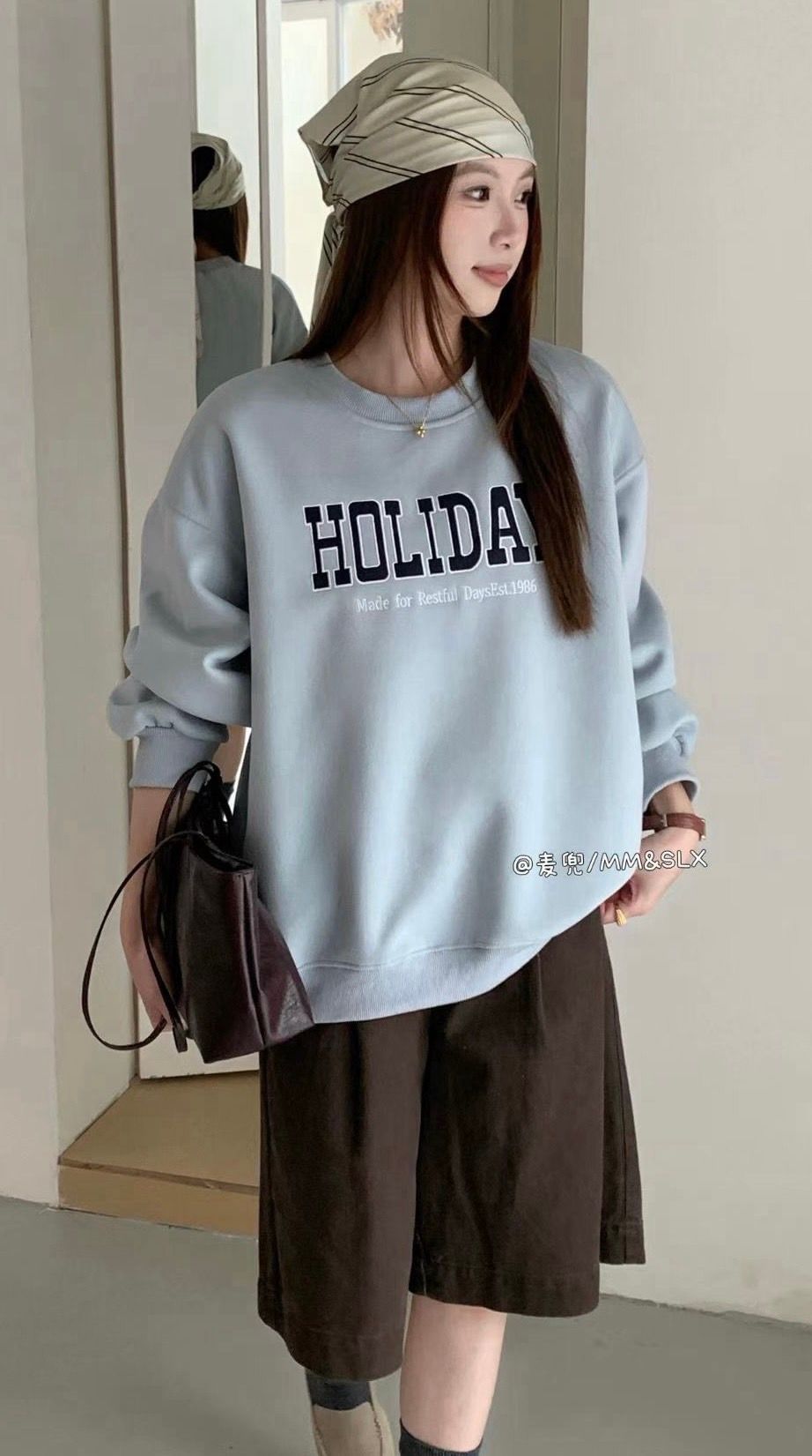 260923美式刺繡字母大學ㄒ恤
