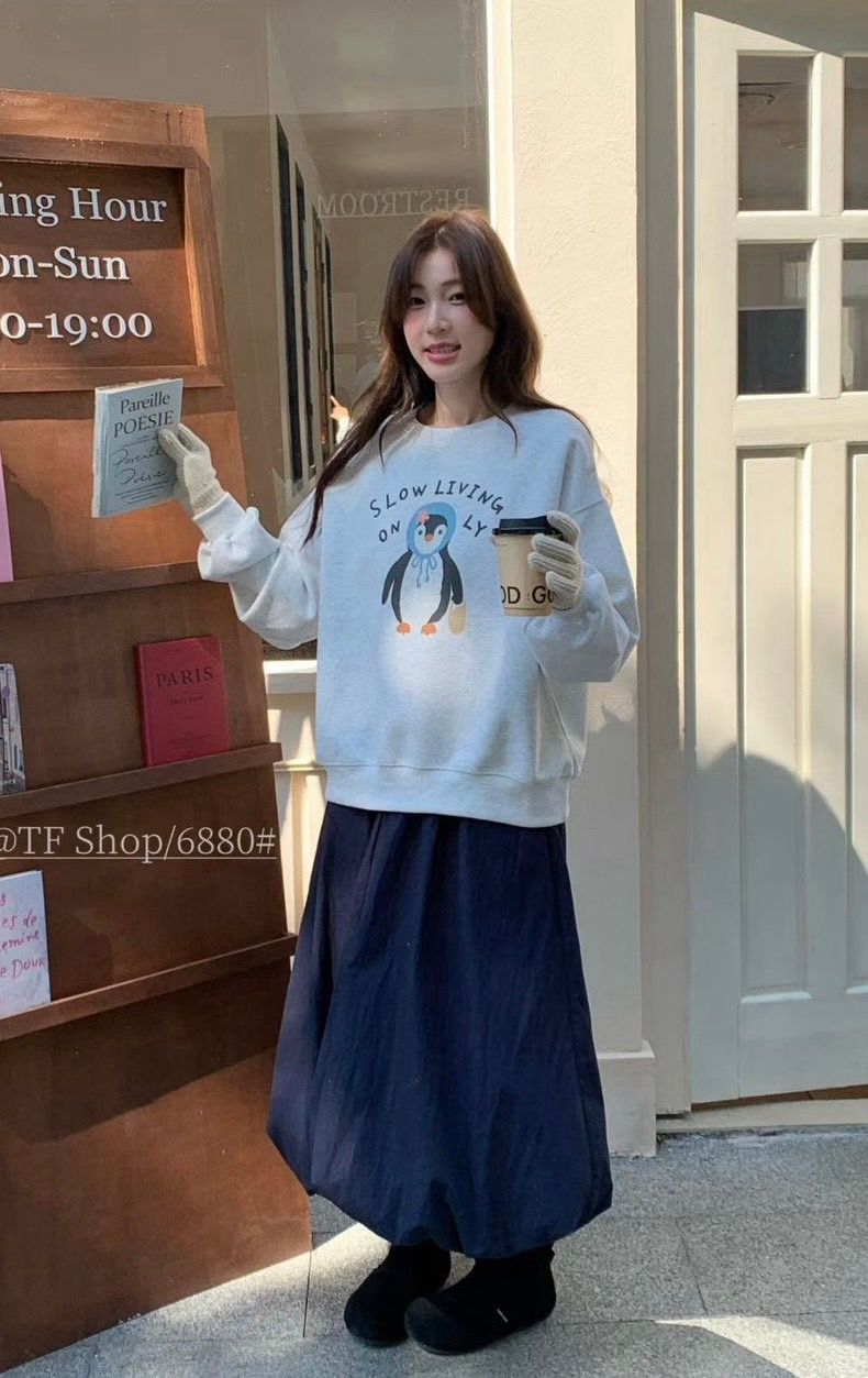 261015萌趣可愛企鵝大學ㄒ恤