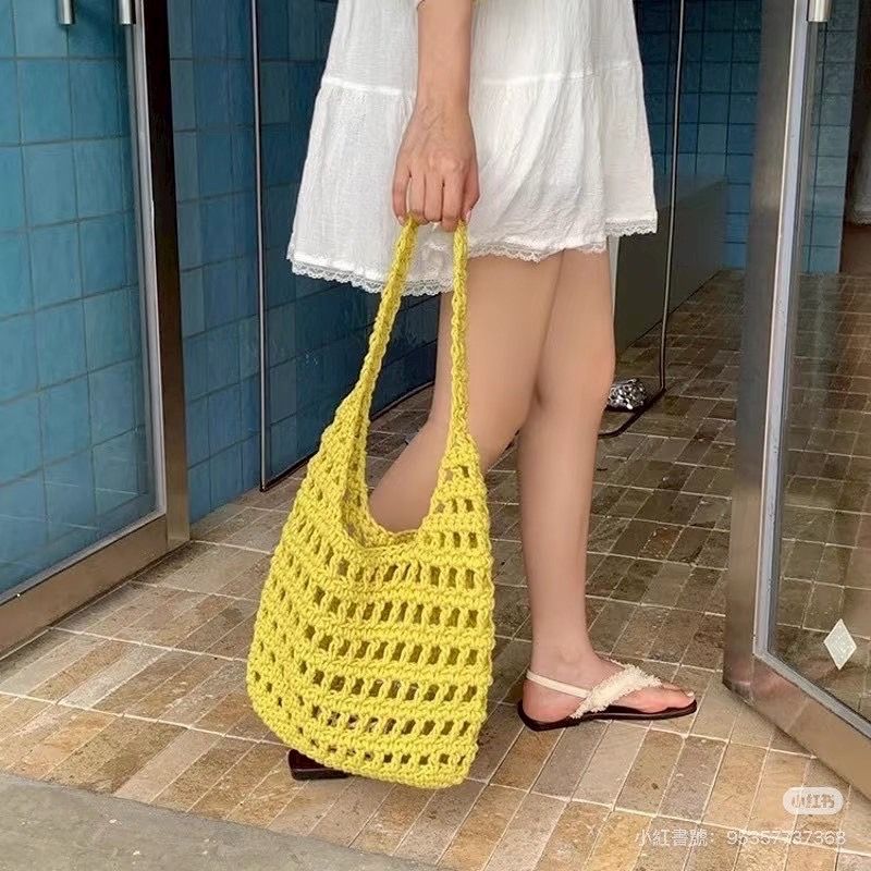 260702韓系鏤空編織單肩包