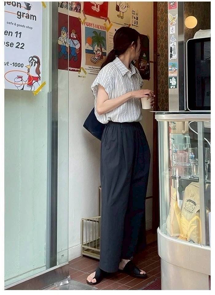 260703法式條紋肌理感襯衫