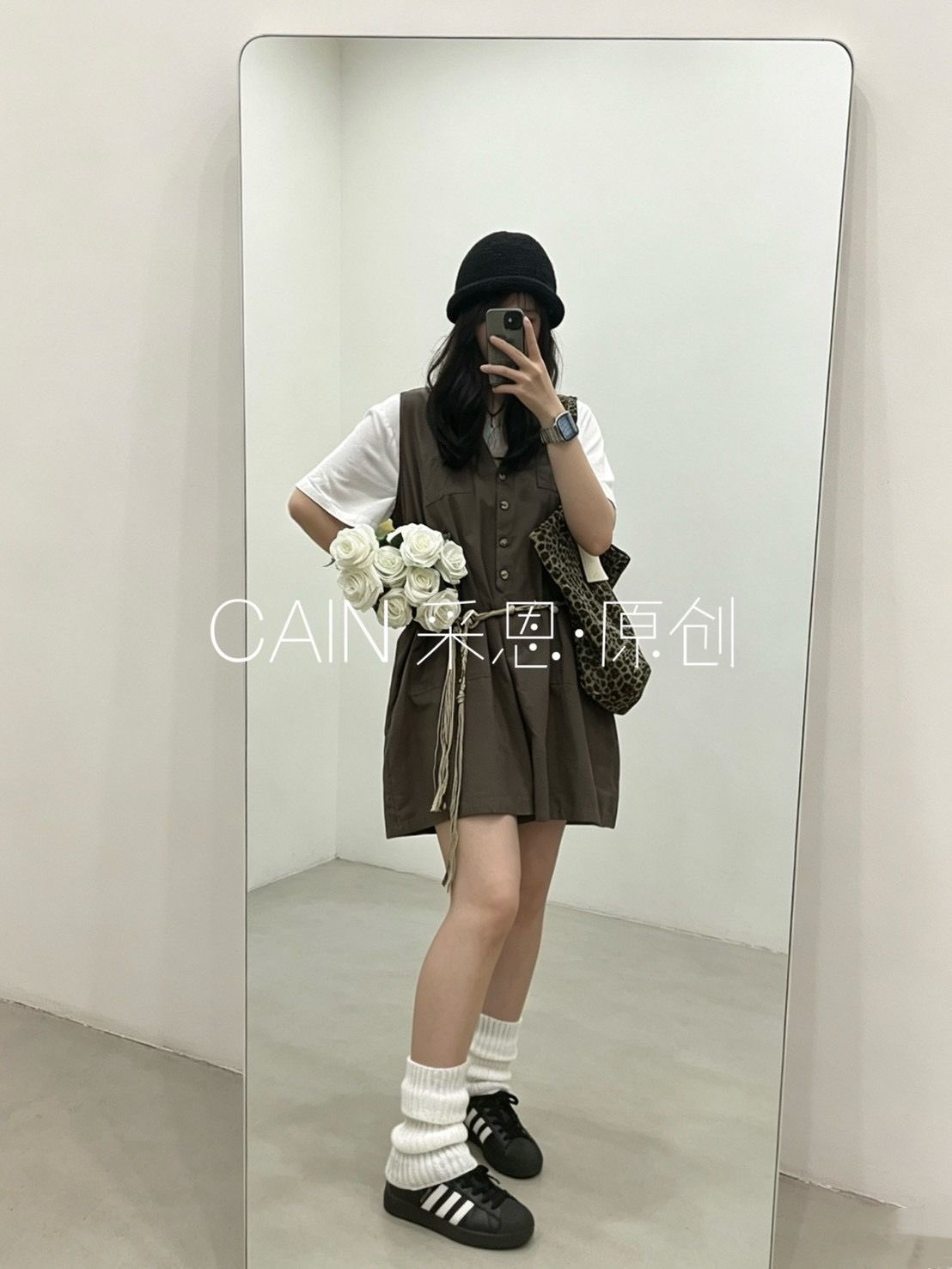 260711日系簡約大口袋連身褲