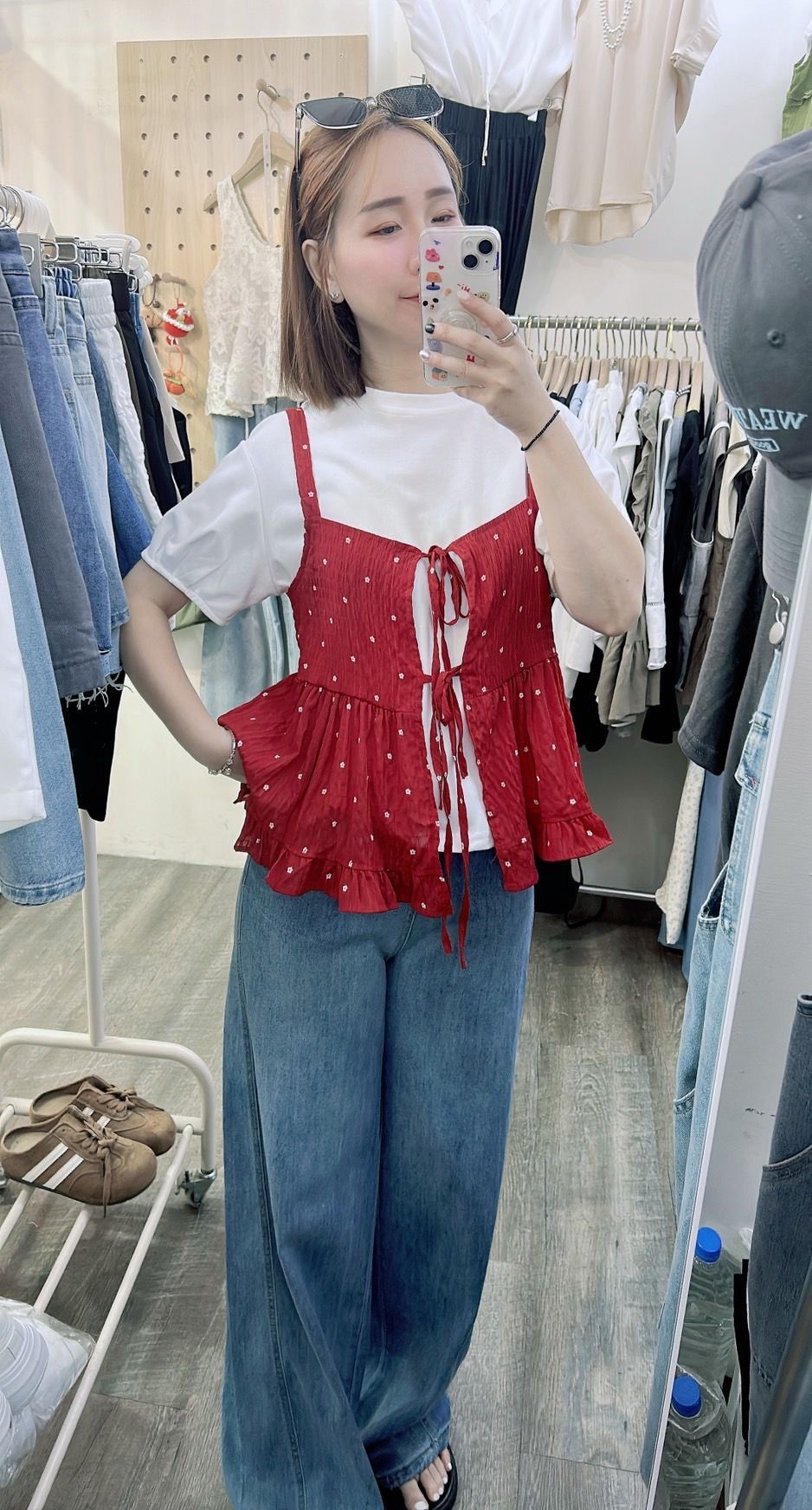260711點點綁帶背心