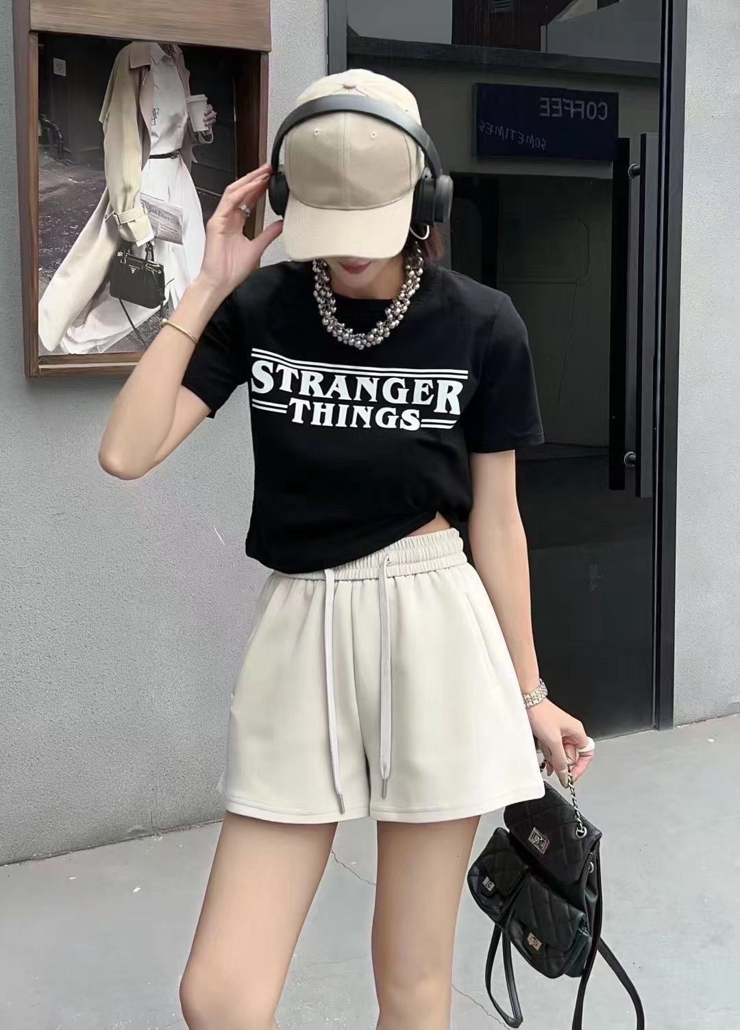 260711挺版鬆緊腰抽繩短褲