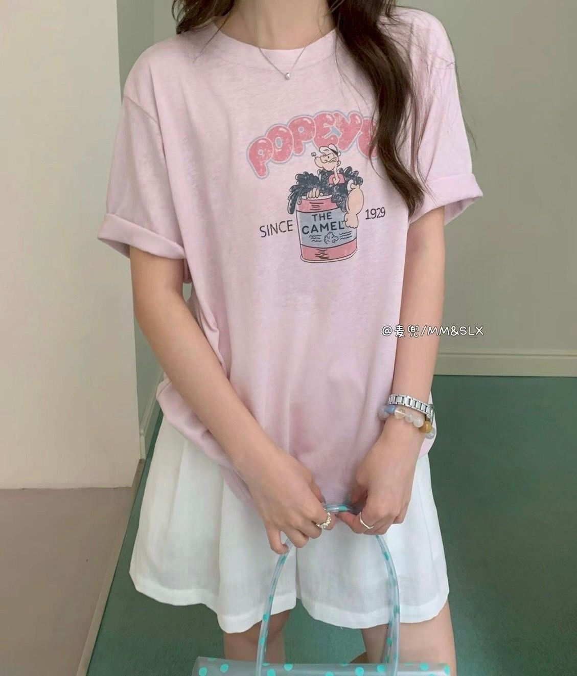260712柔軟親膚的大力水手印花ㄒ恤