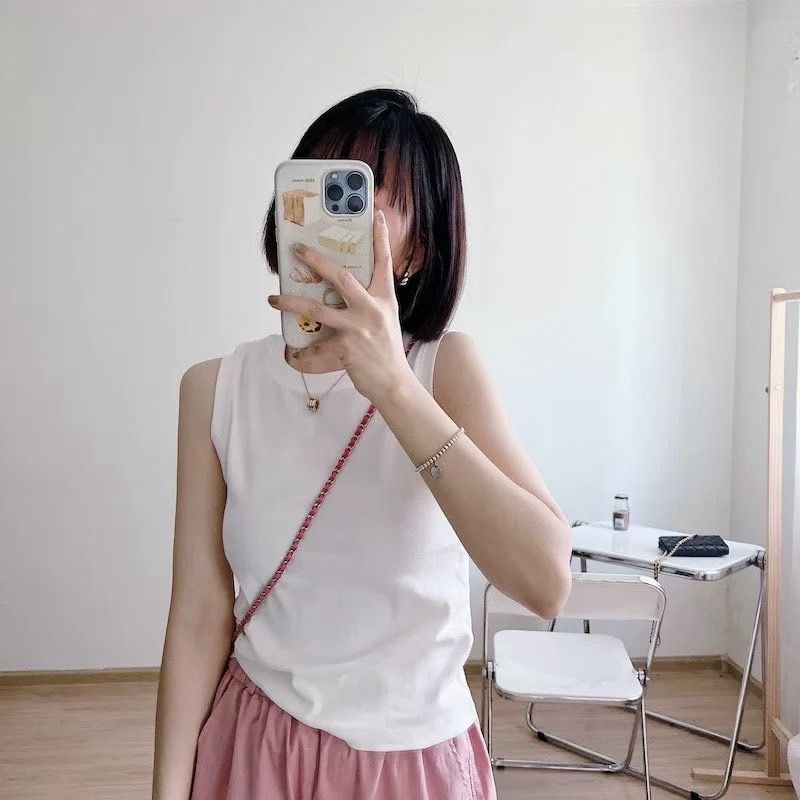 260716質感修身包肩無袖背心