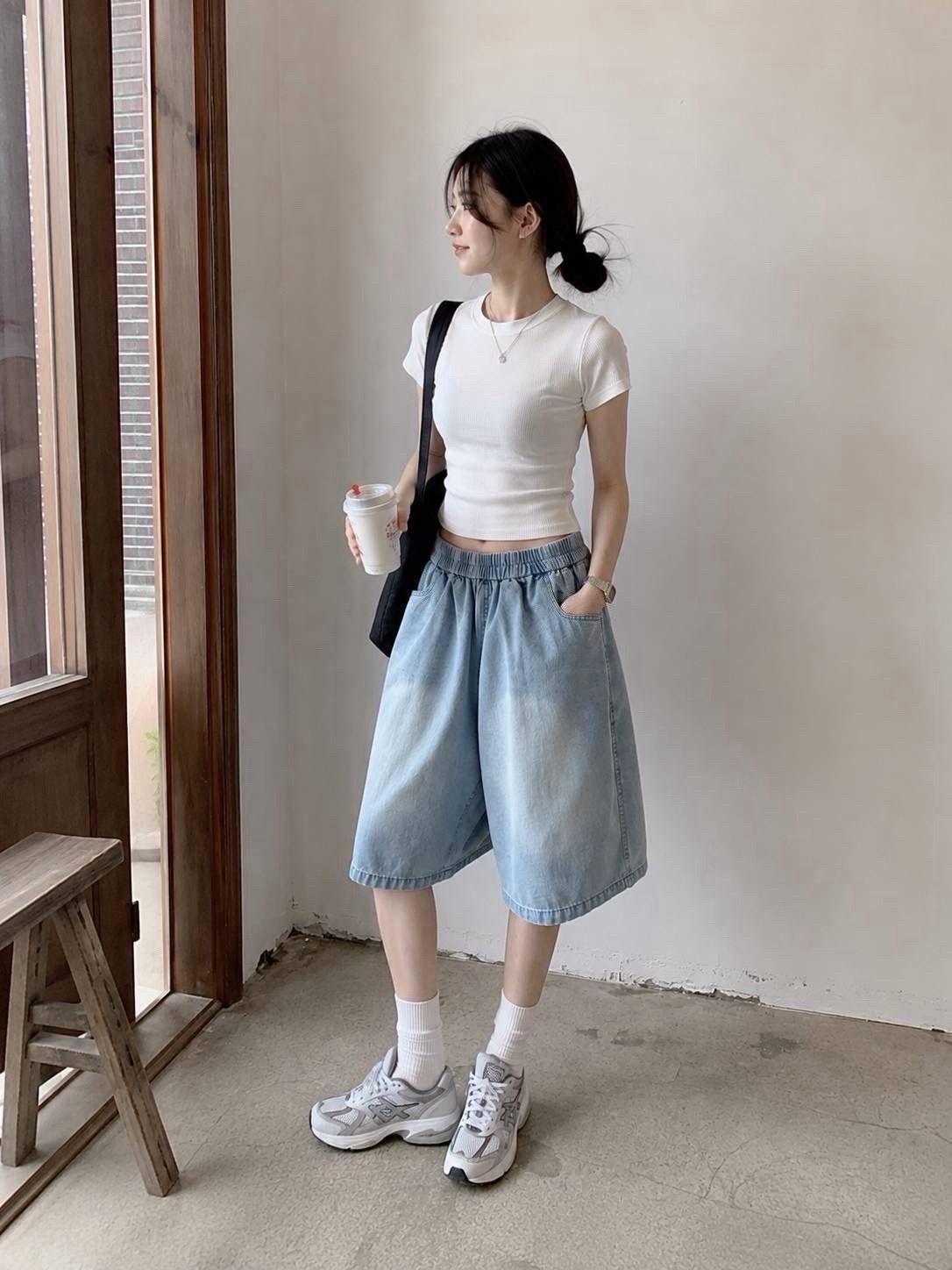 260725輕夏丹寧軟料五分褲