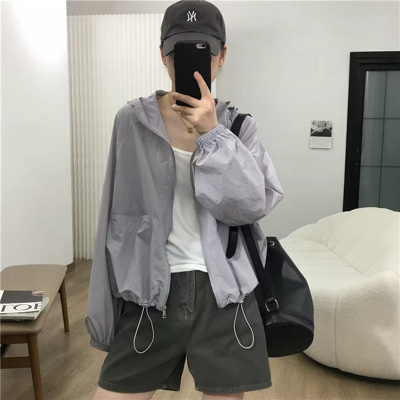 260806韓國休閒連帽百搭寬鬆外套