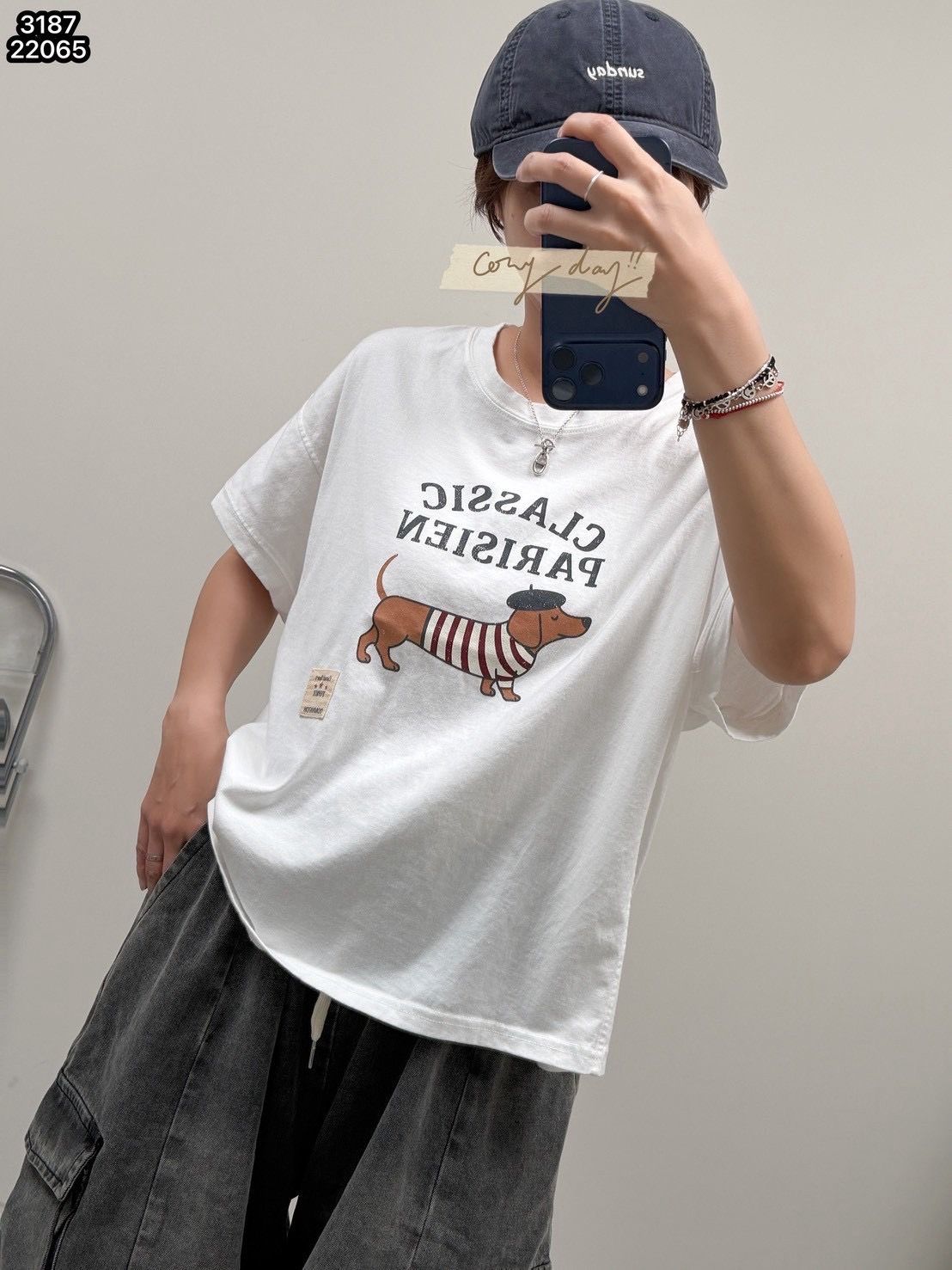 260810臘腸狗小布標上衣