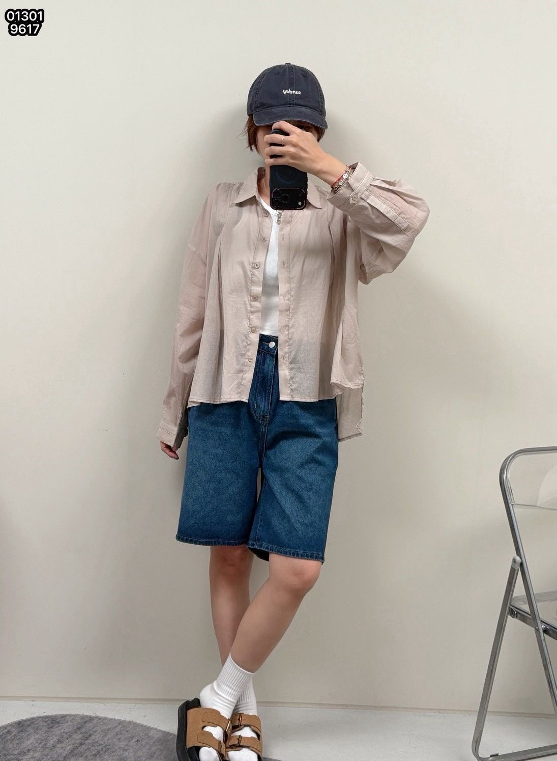260825韓國超輕量透感襯衫