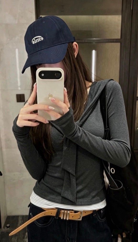 260912假兩件綁帶感上衣