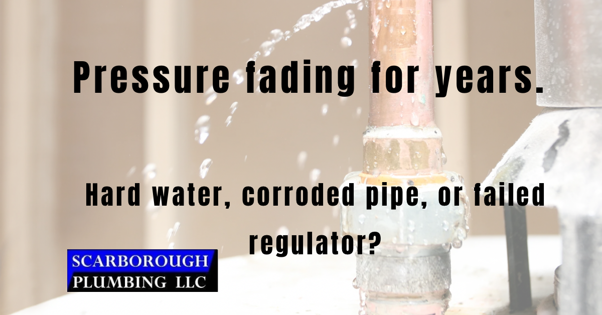 Low water pressure Gainesville FL Scarborough Plumbing hard water mineral scale pipe repair
